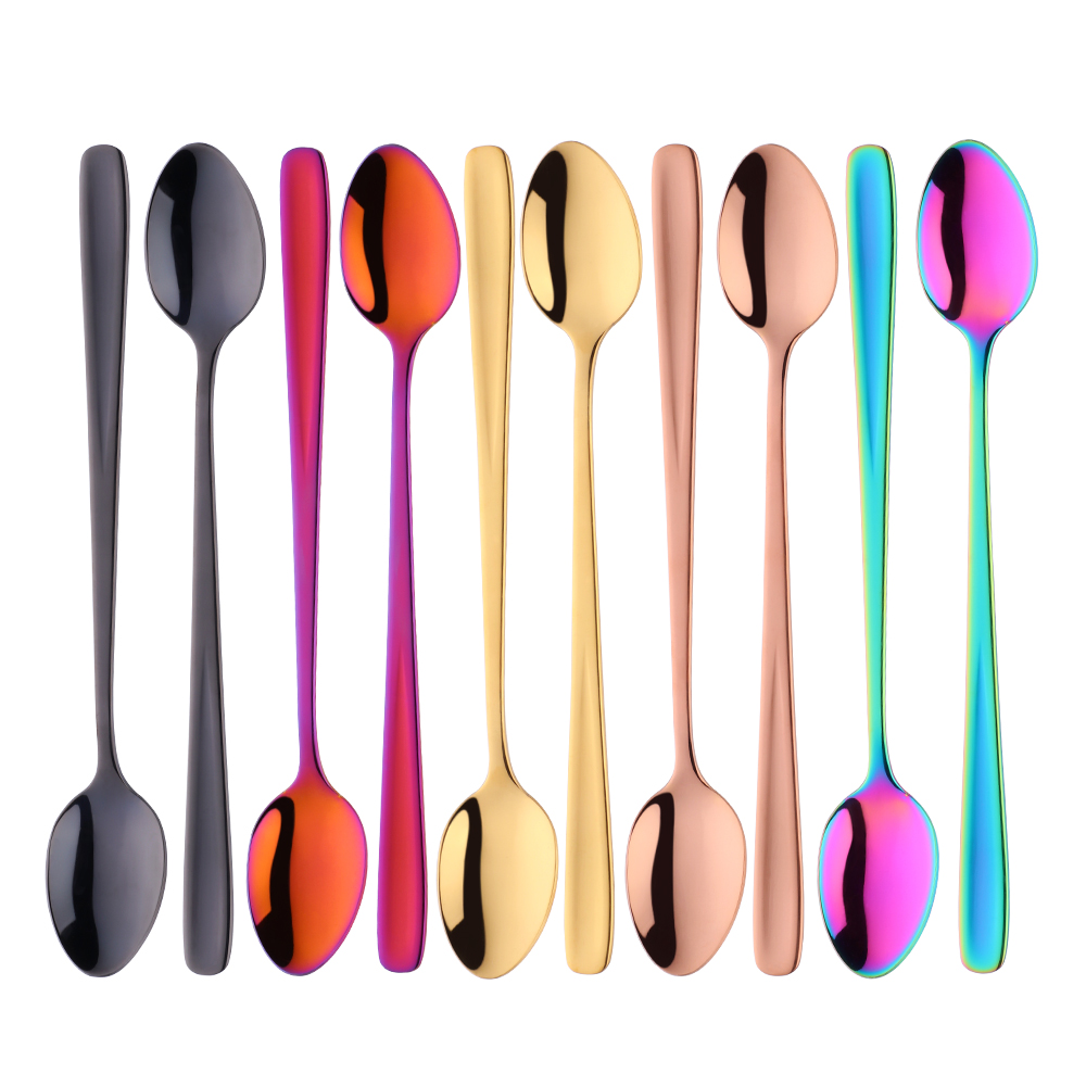 Gold Plated Cutlery - 1 PCS Edelstahl Eis Löffel Schillernden