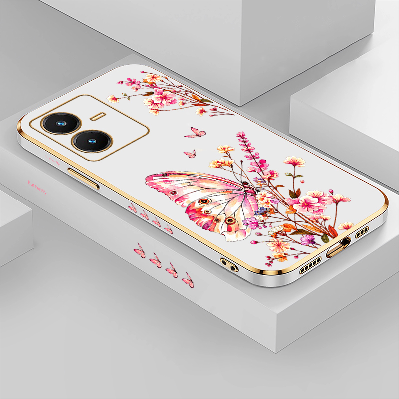 Vivo V40 - Schmetterling-Bemaltes Gehäuse für Vivo V40 SE