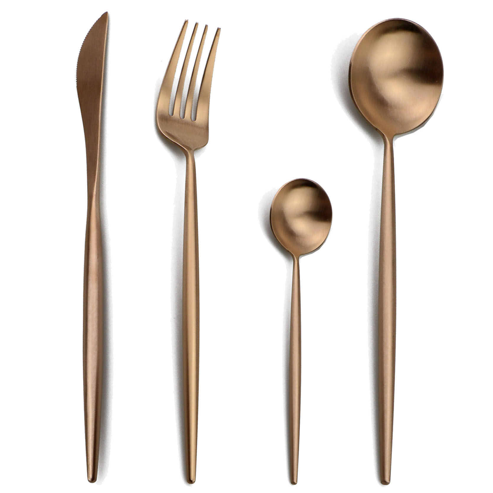 24-teiliges Roségold Besteckse – Gold Plated Cutlery Bewertung und Preis