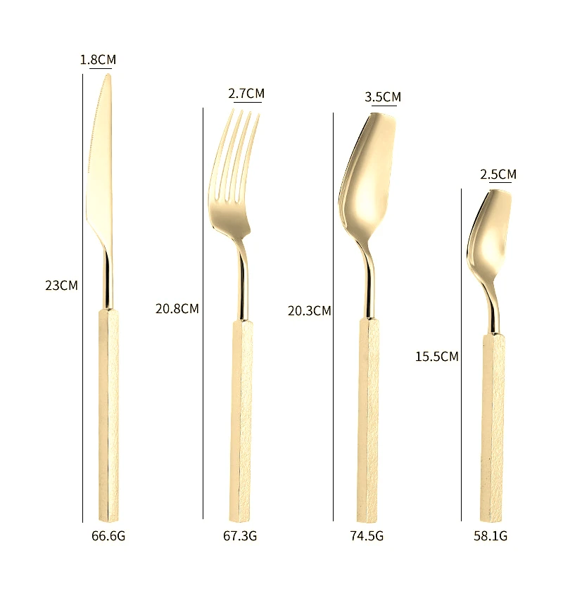 4-teiliges Luxus-Besteckset We – Gold Plated Cutlery Bewertung und Preis