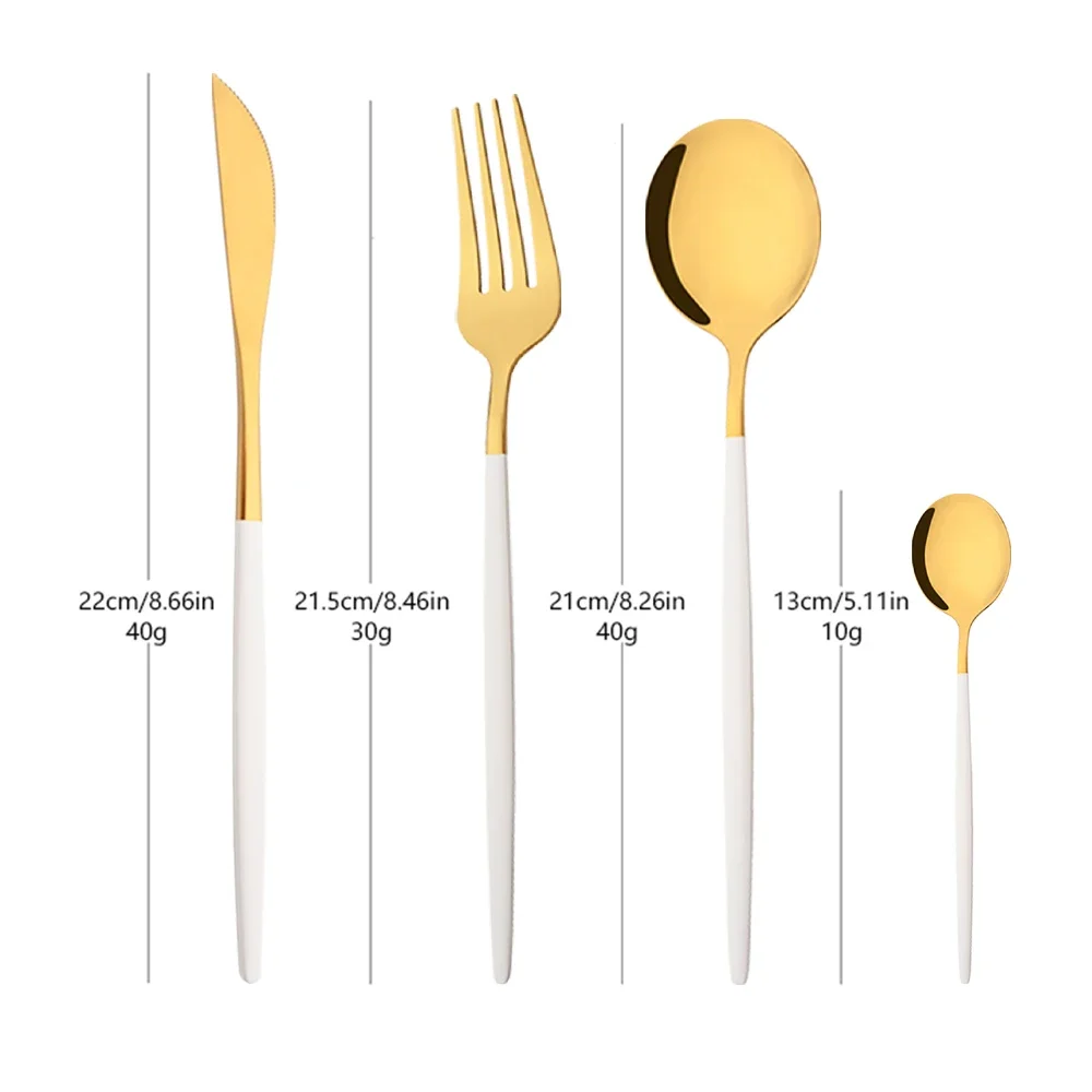16/24/32/48-teiliges Besteckse – Gold Plated Cutlery Bewertung und Preis