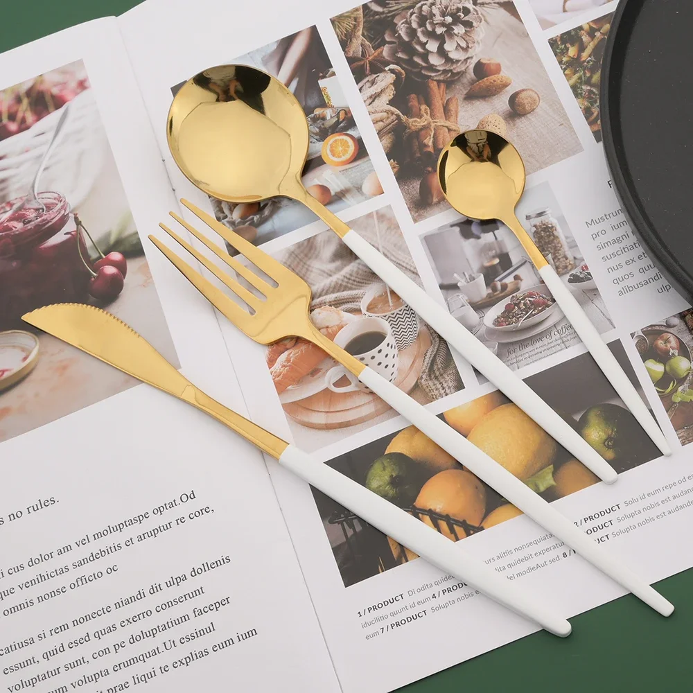 16/24/32/48-teiliges Besteckse – Gold Plated Cutlery Bewertung und Preis