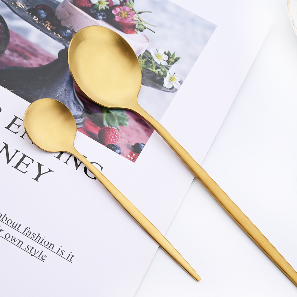 Drmfiy Schwarzer Griff Gold Ka – Gold Plated Cutlery Bewertung und Preis