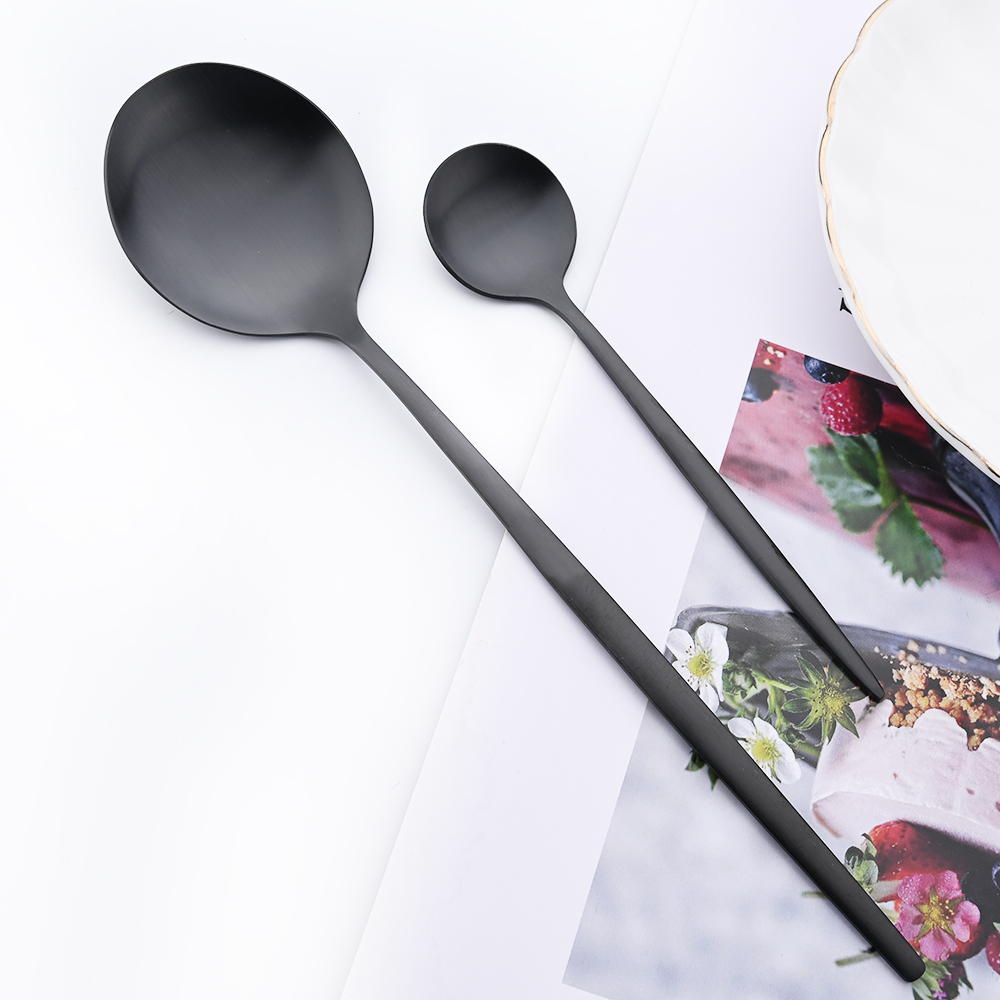 Drmfiy Schwarzer Griff Gold Ka – Gold Plated Cutlery Bewertung und Preis