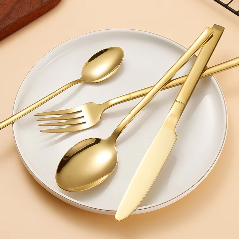 6/24/30PCS Gold Geschirr Sets  – Gold Plated Cutlery Bewertung und Preis
