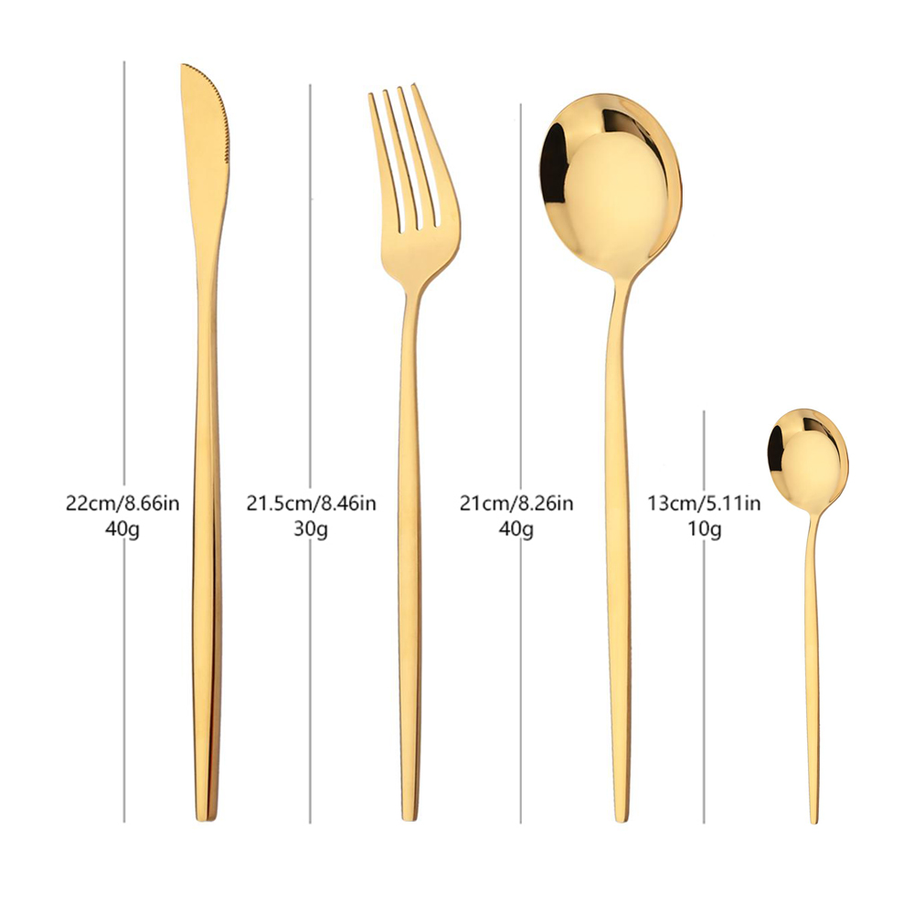 16Pcs Grün Gold Geschirr Edels – Gold Plated Cutlery Bewertung und Preis