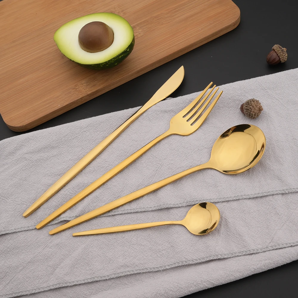 16Pcs Grün Gold Geschirr Edels – Gold Plated Cutlery Bewertung und Preis